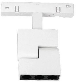 Σποτ Ράγας Led Ento VK/04630/TR/DA/2/W/W Στρογγυλής Μαγνητικής Ράγας Dali 48V 3000K 6W 460lm Για Διάμετρο 2m White VKLed