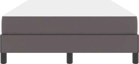 vidaXL Σκελετός Κρεβατιού με στρώμα Γκρι 120 x 190 cm ύφασμα