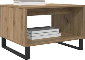 vidaXL Τραπεζάκι σαλονιού artisan δρυς 60 x 50 x 40 εκ