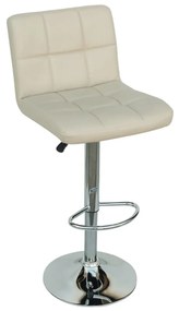 Σκαμπό Μπαρ Bar/40 Cream 43-2384 44X55X59/83cm Metal, Technoderma