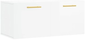 vidaXL Ντουλάπι Τοίχου Γυαλιστερό Λευκό 80x36,5x35 εκ. Επεξεργ. Ξύλο