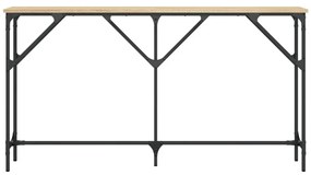 Τραπέζι Κονσόλα Sonoma Δρυς 140 x 23 x 75 εκ. από Επεξεργ. Ξύλο - Καφέ