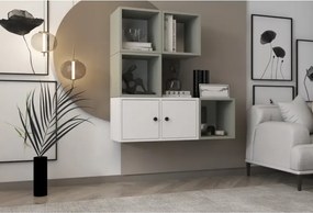 Stewehome Οργανωτής γραφείου επιτοίχιος με ράφια και ντουλάπι σετ μοντέρνο Πολύχρωμο 99x29x29 cm