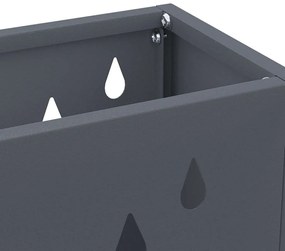 vidaXL Σχέδιο & βάση αποθήκευσης Ανθρακί 28 x 12 x 41 εκ Ατσάλι