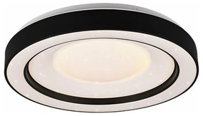 Φωτιστικό Οροφής - Πλαφονιέρα Arco R65091032 22W Led Φ49cm 8cm Starlight Effect Black Mat RL Lightin Plastic