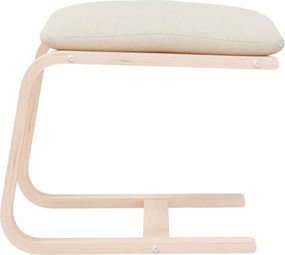 vidaXL Υποπόδιο Κρεμ 51 x 41 x 40 εκ. Υφασμάτινο