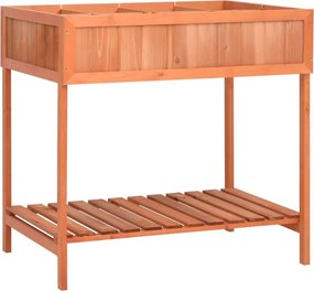 vidaXL Γλάστρα Βοτάνων 80 x 60 x 80 εκ. από Μασίφ Ξύλο Ελάτης