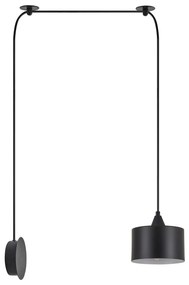 Φωτιστικό Οροφής SE21-BL-B10-BL1W ADEPT PENDANT Black Metal Shade Lamp+ - Μέταλλο - 77-9035