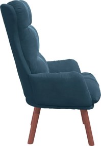 vidaXL Πολυθρόνα Μπλε 69 x 74 x 93 εκ. Βελούδο