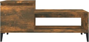 vidaXL Τραπεζάκι Σαλονιού Καπνιστή Δρυς 100x50x45 εκ. Επεξεργασμ. Ξύλο
