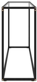 vidaXL Τραπέζι Κονσόλα Διαφανές 120 x 35 x 75 εκ. από Ψημένο Γυαλί
