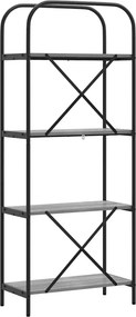 vidaXL Ράφι Βιβλίων 4 επιπέδων 60 x 30 x 146 εκ Επεξεργασμένο ξύλο