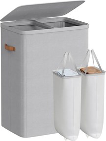 Καλάθι Απλύτων 2 Θέσεων 170Lit (56x40x75) Songmics LCB813G01