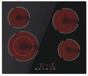 Davoline BVC 6005 Κεραμική Εστία 59x52εκ Μαύρη