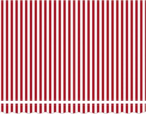 vidaXL Σκελετός Τέντας Κόκκινο και Λευκό 250 x 200 cm