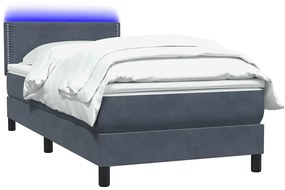 ΚΡΕΒΑΤΙ BOXSPRING ΜΕ ΣΤΡΩΜΑ ΣΚΟΥΡΟ ΓΚΡΙ 90X210 ΕΚ. ΒΕΛΟΥΔΙΝΟ 3316768