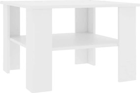 vidaXL Τραπεζάκι Σαλονιού Λευκό 60 x 60 x 42 εκ. από Επεξ. Ξύλο