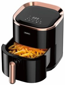 Φριτέζα AirFryer Rosberg R51980Z, 1200W, 3,5l, Ζεστός αέρας, Οθόνη LED, Χρονόμετρο, έως 200C, Μαύρο