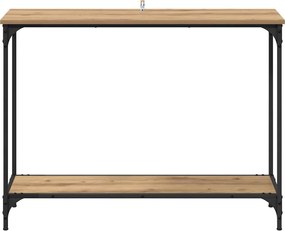 vidaXL Τραπέζι κονσόλας με ράφι artisan δρυς 101 x 30.5 x 75 εκ