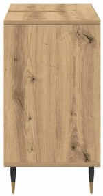 vidaXL Ντουλάπι Μπάνιου με ράφι με πόρτα artisan δρυς 80 x 33 x 60 εκ