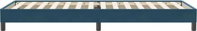 vidaXL Box Spring κρεβάτι χωρίς στρώμα σκούρο μπλε 100x220cm Βελούδινο