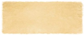 vidaXL Ψεύτικο Δέρμα Προβάτου Χαλί Tafalla Κρεμ 80 x 200 cm