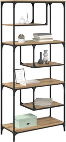 vidaXL Βιβλιοθήκη 6 επιπέδων 81 x 36 x 176 εκ Επεξεργασμένο ξύλο