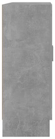 vidaXL Βιβλιοθήκη Γκρι του Σκυροδέματος 82,5x30,5x80 εκ. Επεξ. Ξύλο