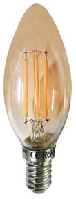 LED CANDLE AMBER STEP DIM E14 230V 5W 2700K 300° 400LM RA80 ACA DECO5WWAMSD