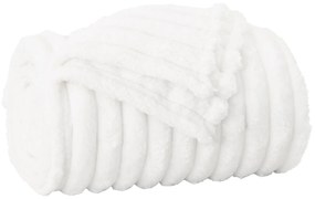 vidaXL Κουβέρτα Λευκό 200 x 150 cm Μαλλί