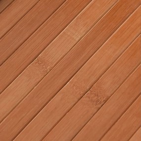 vidaXL Χαλί Ορθογώνιο Καφέ 80 x 500 εκ. Μπαμπού