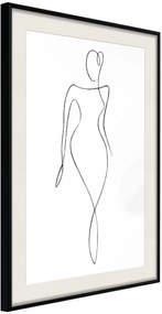 Αφίσα - Impeccable Figure - 20x30 - Μαύρο - Με πασπαρτού