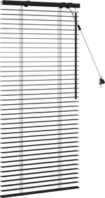 vidaXL Βενετσιάνικη Σκίαση Μαύρο 60 x 130 cm 35 mm