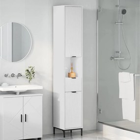 vidaXL Ντουλάπι Μπάνιου Λευκό 31,5 x 33 x 190 εκ.