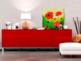 Πίνακας για να τον ζωγραφίζεις - Poppies  45x45