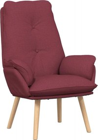 vidaXL Πολυθρόνα Κόκκινο 69 x 74 x 93 εκ. Ύφασμα και Κόντρα Πλακέ