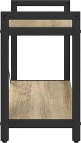 vidaXL Ράφι Βιβλίων Δρύς Sonoma 80 x 30 x 50 εκ Επεξεργασμένο ξύλο