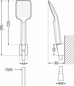 Mexen R-62 σετ κατευθυντήριου ντους, χρυσό - 785625052-50