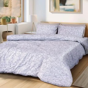 Beauty Home Σετ σεντόνια υπέρδιπλα με λάστιχο Adela Art 12251 170x200+30 Γκρι