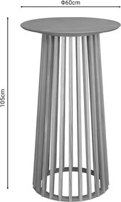 Τραπέζι μπαρ Fugol mdf φυσικό Φ60x105εκ 60x60x105 εκ.