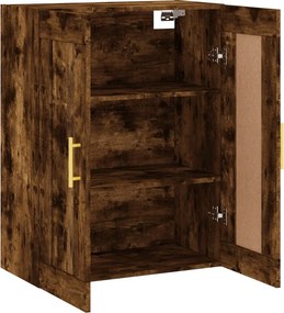 vidaXL Ντουλάπι Τοίχου Καπνιστή Δρυς 69,5 x 34 x 90 εκ. Επεξεργ. Ξύλο