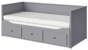 HEMNES κρεβάτι επισκέπτη day bed 3 συρτάρια/2 στρώματα, 80x200 cm 795.214.79