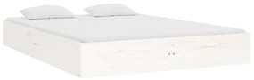 Πλαίσιο Κρεβατιού Λευκό 120x190 εκ. Μασίφ Ξύλο Small Double - Λευκό