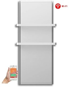Radialight Icon 2B WiFi 750 Watt Λευκή - Ψηφιακή Πετσετοκρεμάστρα Μπάνιου