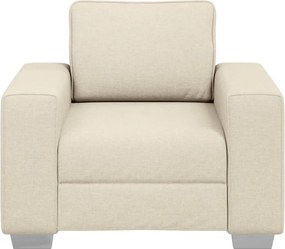 vidaXL Καθίσμα Σαλονιού Μπεζ 100 cm Ύφασμα μείγματος λινών