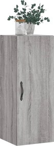 vidaXL Ντουλάπι Τοίχου Γκρι Sonoma 34,5 x 34 x 90 εκ. Επεξεργ. Ξύλο
