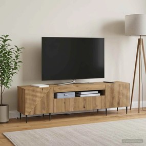 vidaXL Ντουλάπα LED Τηλεόρασης Artisan Δρυς Επεξεργασμένο Ξύλο