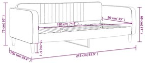 ΚΑΝΑΠΕΣ ΚΡΕΒΑΤΙ ΧΩΡΙΣ ΣΤΡΩΜΑ ΣΚΟΥΡΟ ΓΚΡΙ 90X190 ΕΚ. ΒΕΛΟΥΔΙΝΟ 354100