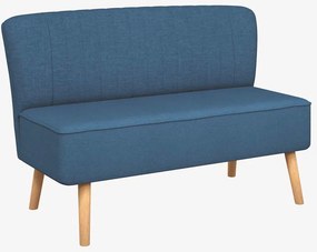 vidaXL Καναπές Μπλε 117 x 55,5 x 77 εκ. Υφασμάτινος