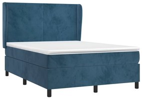 ΚΡΕΒΑΤΙ BOXSPRING ΜΕ ΣΤΡΩΜΑ ΣΚΟΥΡΟ ΜΠΛΕ 140X200 ΕΚ. ΒΕΛΟΥΔΙΝΟ 3129097